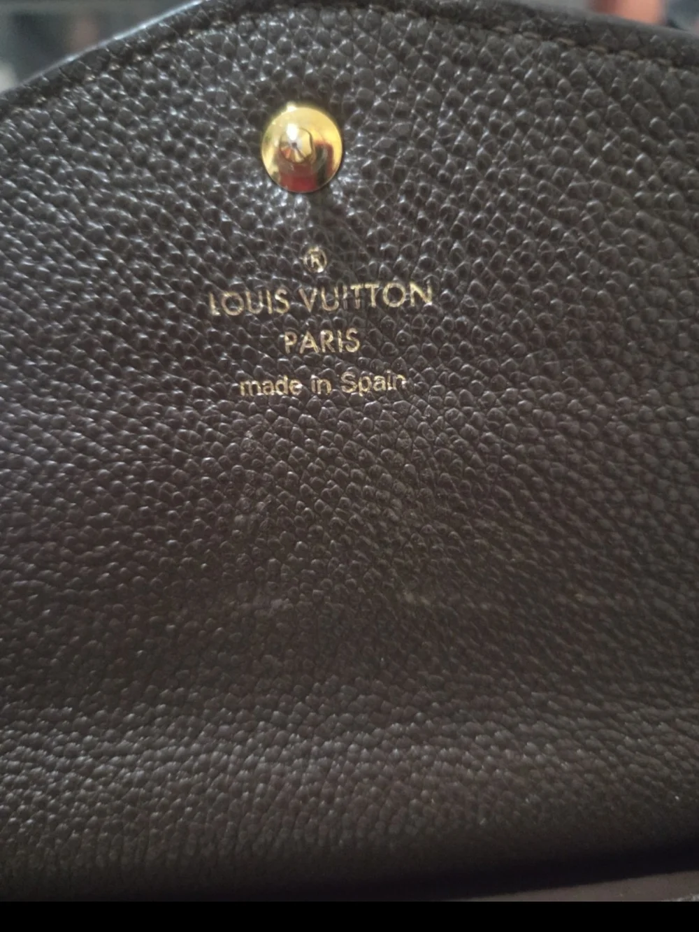 Louis Vuitton Curieuse Empreinte Leather wallet brown